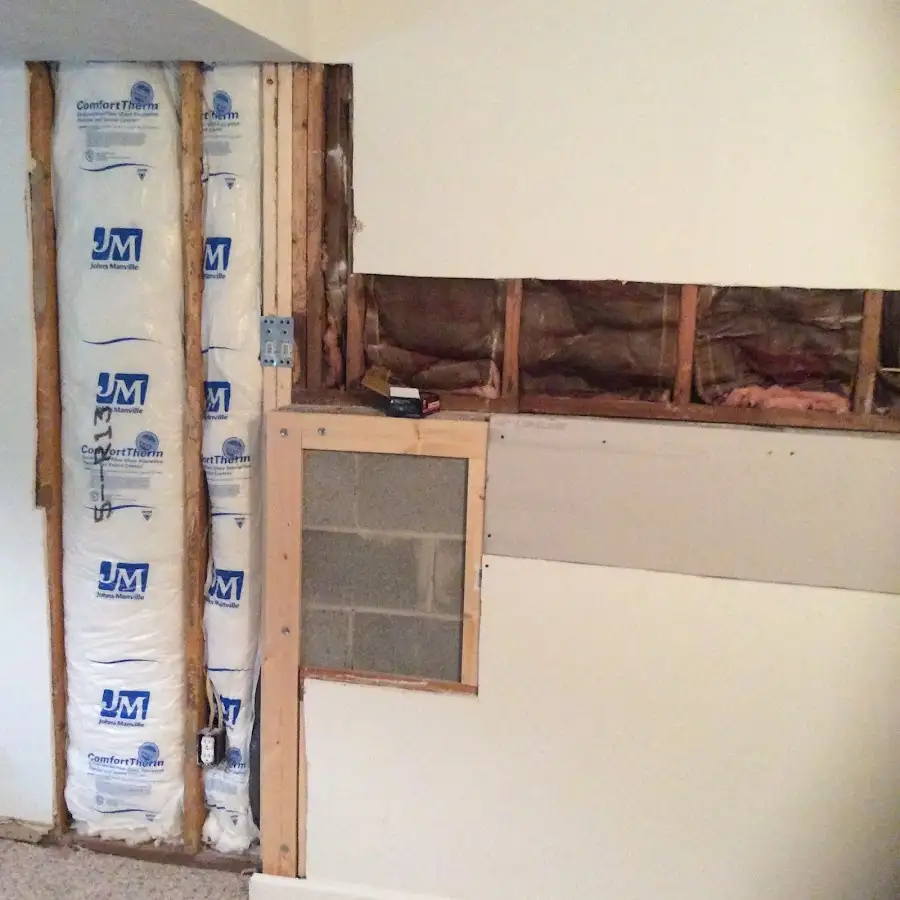 Wall insulation replacement during Contents Cleaning & Restoration in Stevensville